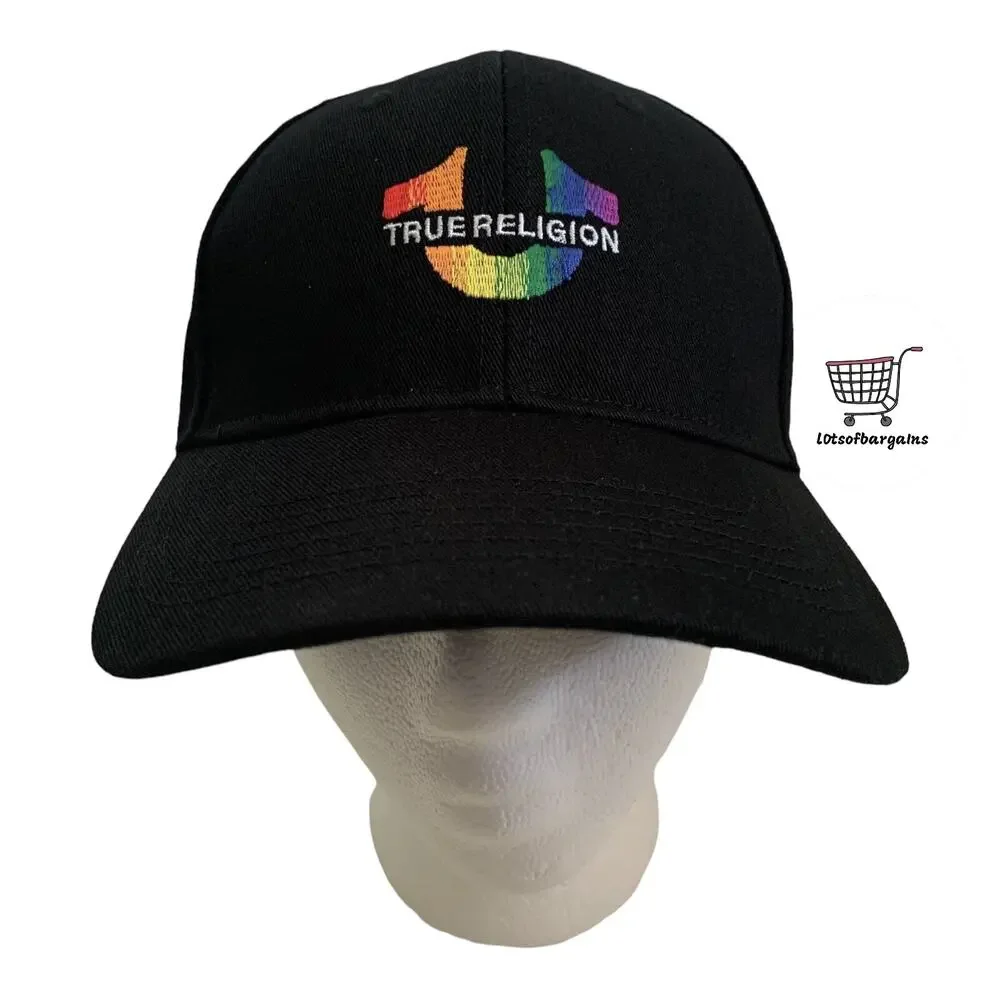 True Religion Horseshoe Logo PRIDE Snapback Adjustable Cap Hat Brand New